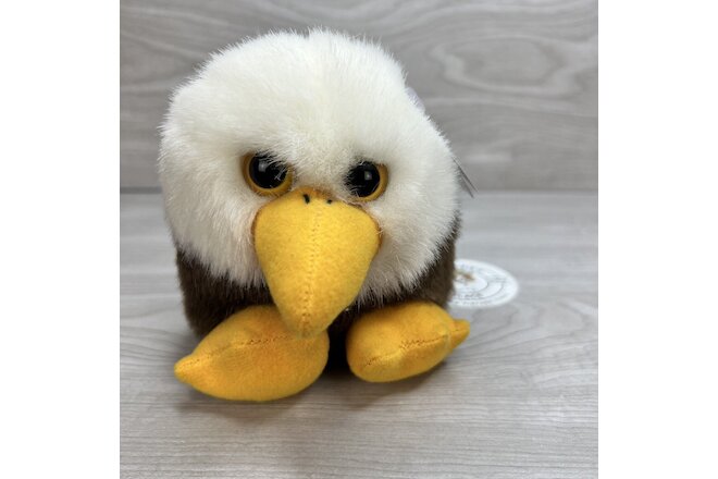 PUFFKINS 1998 EAGLE Baldwin Plush Bird Swibco 6658 Soaring 4" Animal Toy NWT
