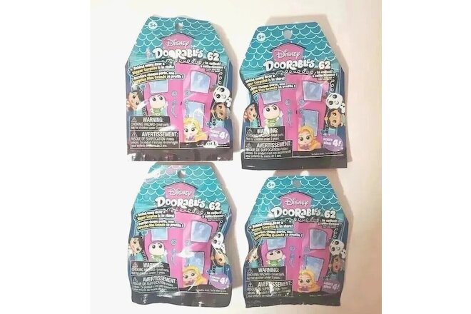 Lot of 4 Disney Doorables Blind Bags Series 4  Fast-Shipping