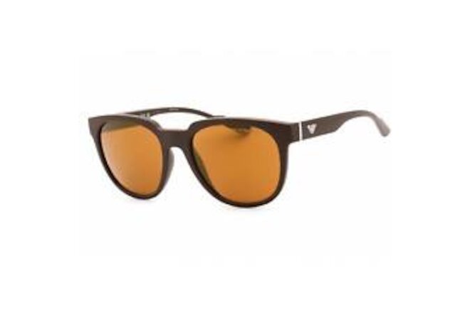 Emporio Armani Men's Sunglasses Matte Brown Rectangular Frame 0EA4205 52606H