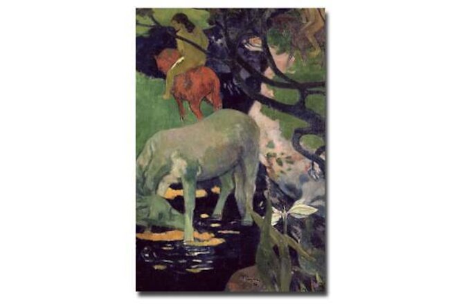 Paul Gauguin The White Horse 1898 Canvas Art 16 X 24