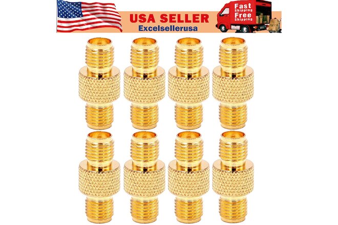 8PCS SMA Female to SMA Female RF Coaxial Adapter Connector US Stock