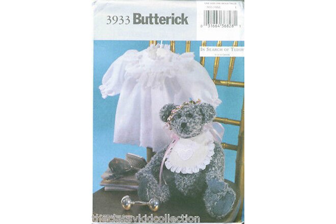 Butterick 16 Victorian Bear Pattern with Dress #3933