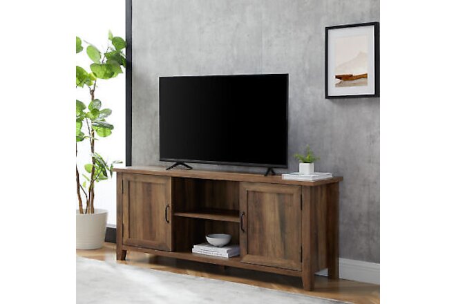 Bellevue WEIF88511 58"W Rustic Craftsman TV Stand Media Cabinet - Wood