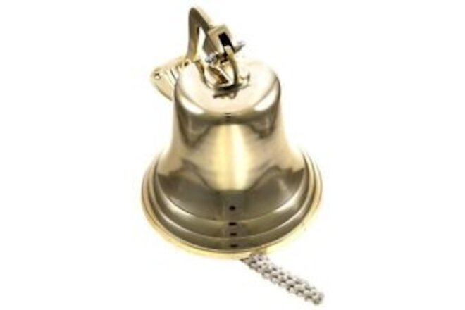 11" H Brass Ship Bell Polished Nautical - Jumbo Bells ( Dia - 8 IN )