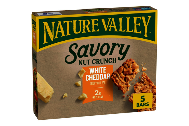 Nature Valley Savory Nut Crunch Bars, White Cheddar, 0.89 Oz, 5 Bars