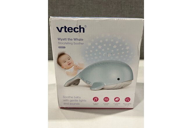 Vtech Wyatt the Whale Storytelling Soother BC8312-Soothe Baby with Gentle Lights