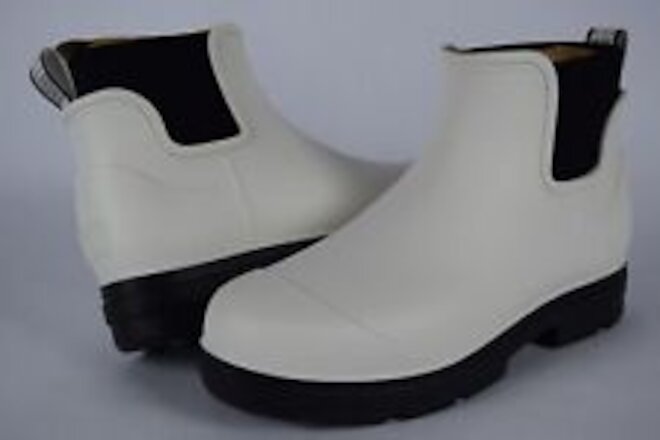 NIB! Womens Ugg Droplet Rain Boots 1130831 sz 11 Waterproof Logo White