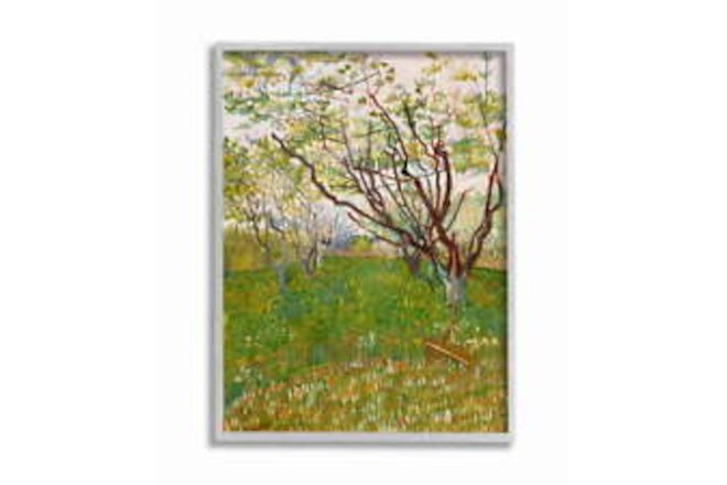 Stupell Industries Orchard Field Green Brown Van Gogh Classical Painting
