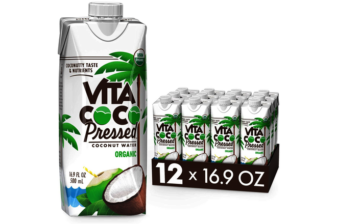 Organic Coconut Water, Pressed, More "Coconutty" Flavor, Natural Electrolytes, V