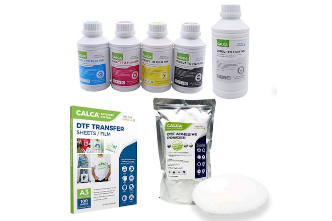US Stock CALCA DTF Starter Supply Small Pack Film / Ink /Powder (support pickup)