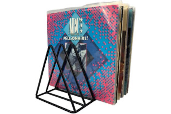 Shelf Wire Metal Rack Storage 45Rpm Vinyl Record Holder 7 Inch Stand Holds