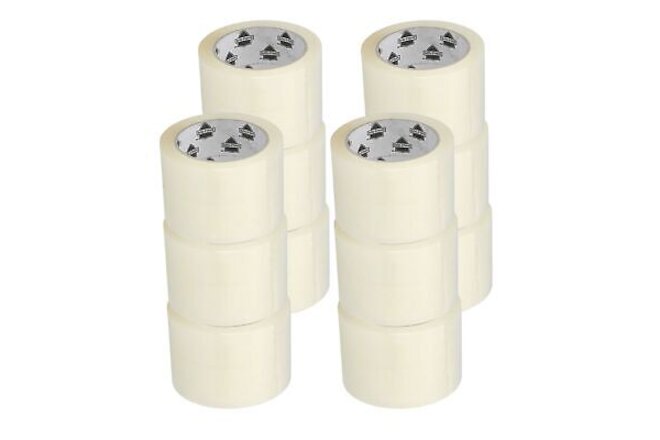 12 Rolls 3 Inch x 110 Yards (330 Ft) Clear Carton Sealing Packing Packaging Tape