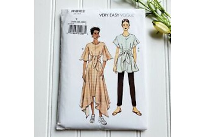Vogue R10102 Women's Dress Tunic Pants Sewing Pattern Uncut Size 4 - 14 XS S Med
