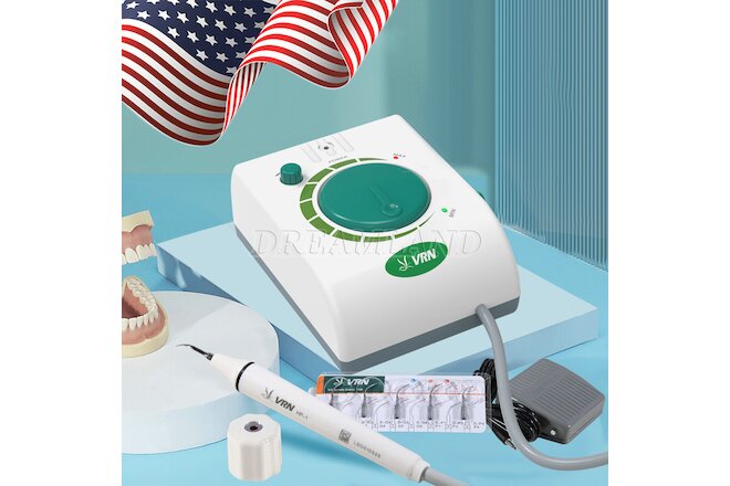 VRN Dental Ultrasonic Scaler Scaling Perio with Sealed Handpiece 5 Tips K08B USA