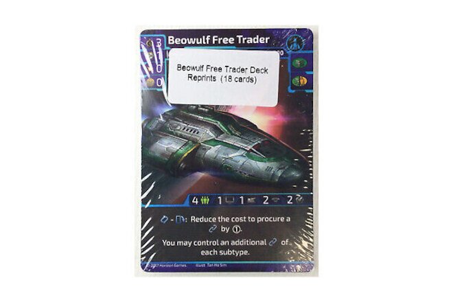 Horizon Games (Traveller CCG) Card Game Beowulf Free Trader Deck (POD) Box SW