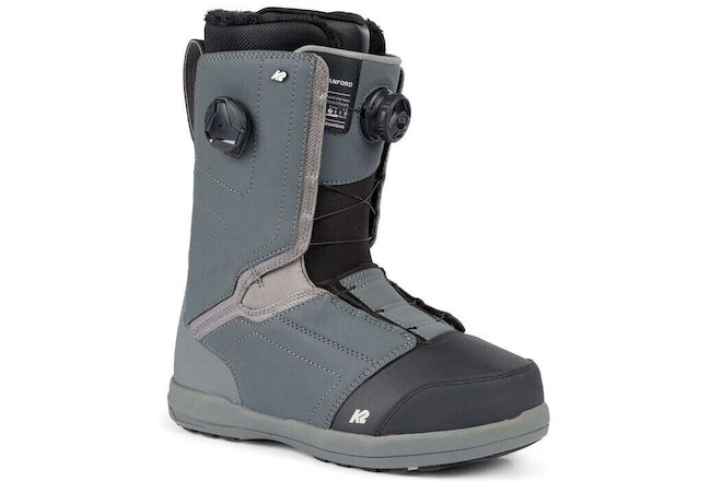 NEW 2023 K2 Hanford Snowboard Boots Gray - Size 10.5