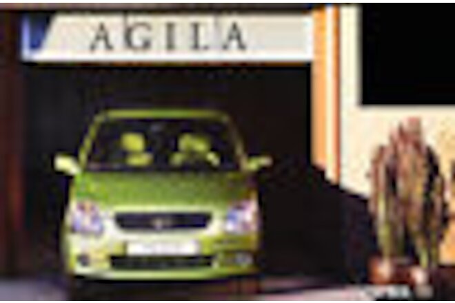 2000 Opel Agila German Prospekt Sales Brochure