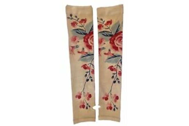 Rocco & Piper UV Protection Garden Hiking Sports Flower Tattoo Arm Sleeve