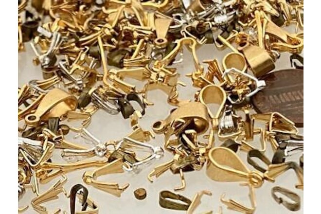 Vintage Mixed Metals Bails Findings Mix 100