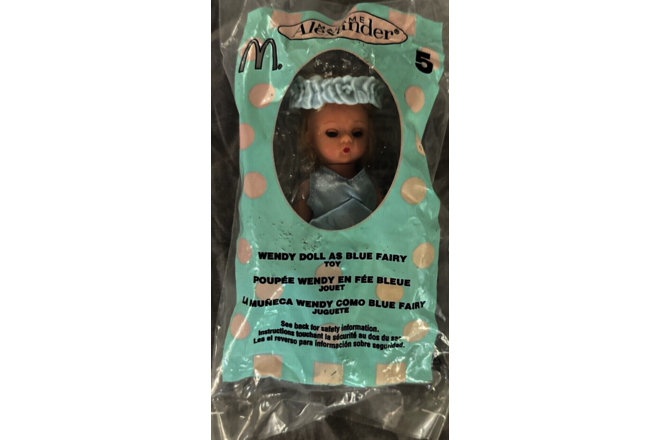 McDonalds Happy Meal Madame Alexander 2004 #5 Wendy Doll as Blue Fairy Unopened