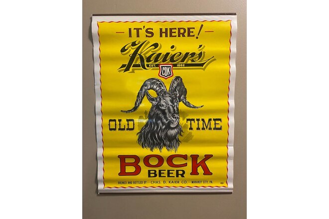Kaier's Old Time Bock Beer- Vintage Poster