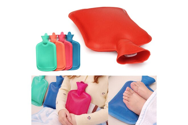 Rubber HOT WATER BOTTLE Bag WARM Relaxing Heat / Cold Therapy 670 ML ~ 1800 ML