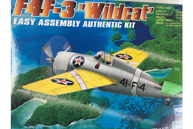 HobbyBoss Model Kit 80219 1:72  F4F-3 Wildcat Grumman Military Airplane