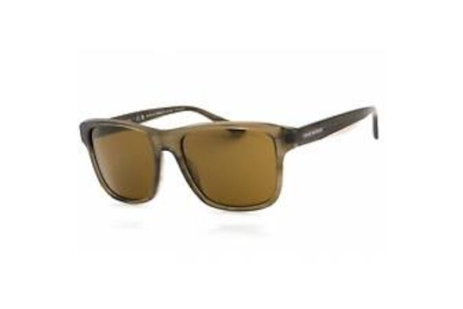 Emporio Armani Men's Sunglasses Shiny Green Rectangular Frame 0EA4208 605573
