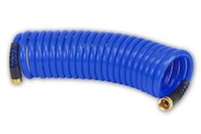 HoseCoil HCP2500HP PRO 25' Blue Coiled Hose w/ Two Strain Reliefs