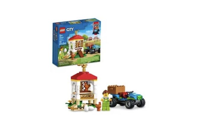 LEGO City Chicken Henhouse 60344 Building Kit 101 Pieces NEW retired