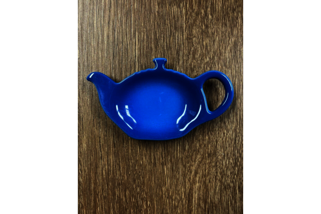 "Marseille" Tea Bag Holder LE CREUSET Stoneware Teapot Shaped NWT Teabag