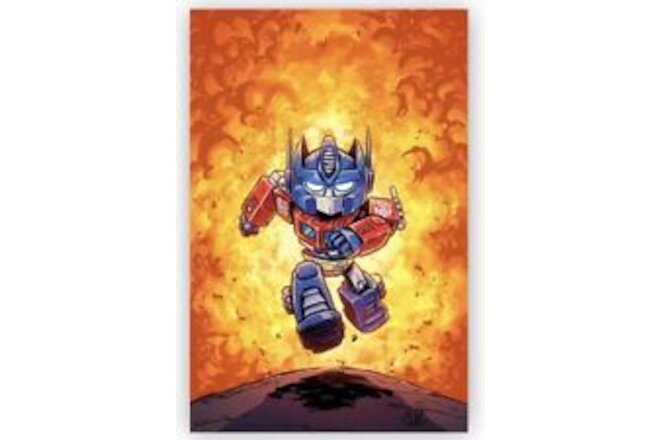 Transformers #1 2023 Virgin Foil Scottie Young Optimus Prime Exclusive LTD 1000