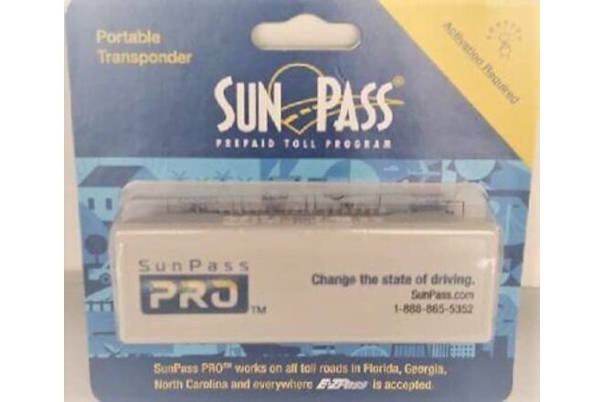 Sunpass Sun Pass Transponder Portable Prepaid Toll Program for Florida Only