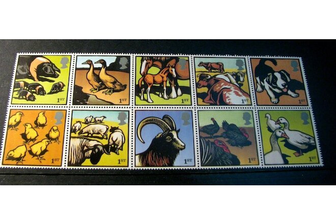 Great Britain Stamp Scott# 2260a Farm Animals  2005 MNH  L279