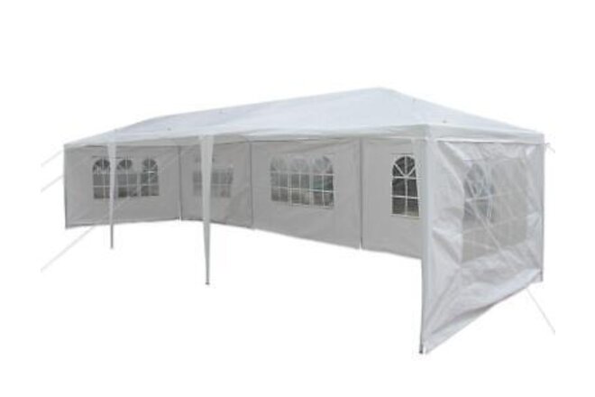 10'x30' Party Tent Wedding Commercial Gazebo Marquee Canopy With White Walls