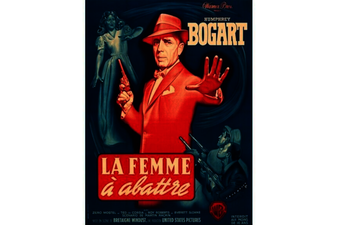 Humphrey Bogart La Femme Movie Poster Print 17 X 12 Reproduction