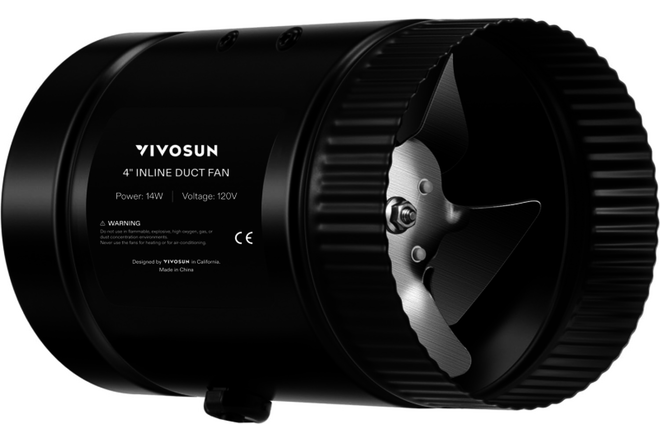 Inline Booster Duct Fan 4” 100 CFM, HVAC Exhaust Ventilation Fan with Low Noise