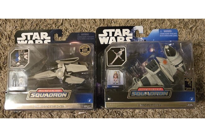2024 Star Wars Micro Galaxy Squadron Lot Of 2  Chase SHADOW V-Wing And B-Wing