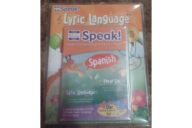 Your Baby Can Speak Spanish ! 4 Disc Dvd And Activity book