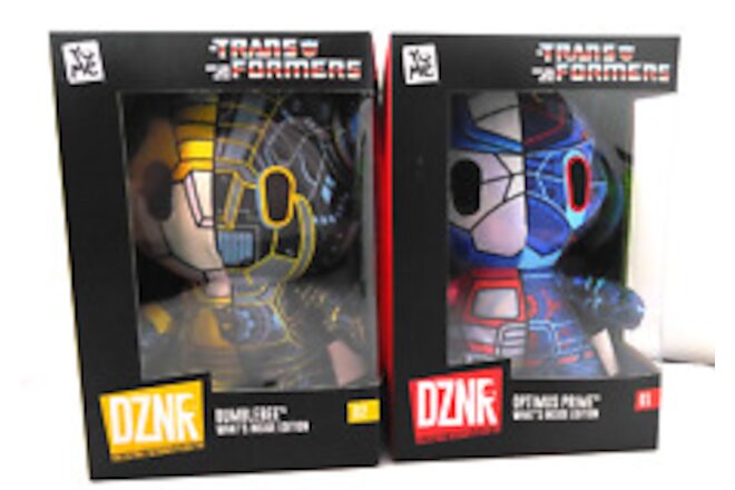 Transformers DZNR Set Optimus Prime & Bumblebee Plush - What’s Inside Edition