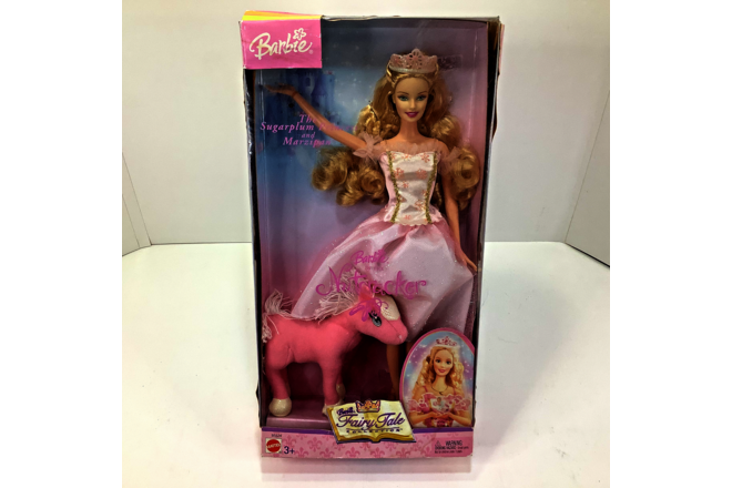 NICE Vtg 2003 Barbie (Blonde) Sugarplum Princess & Marzipan Plush B5824 NEW NRFB