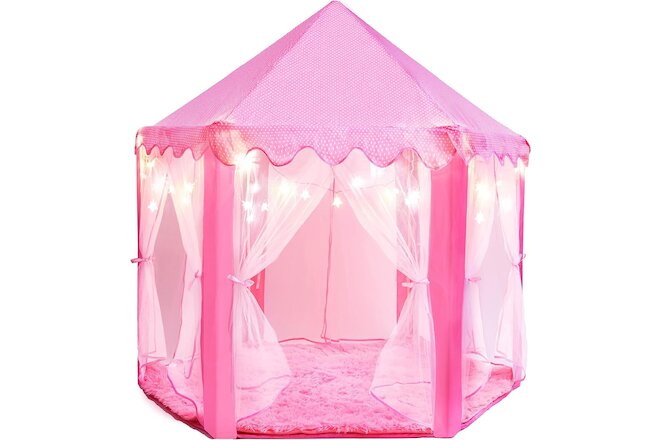 Princess Tent for Kids Tent - 55" X 53" with Led Star Lights | Princess Toys | K