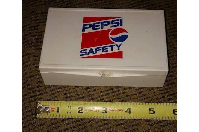 Pepsi Cola soda pop promo DELIVERY truck driver first aid kit SAFETY vintage 90s