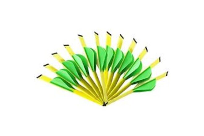Shrink Fletch with 2 Inch Vanes, 12-Pack Stretch Arrow Wraps Universal Fit fo...