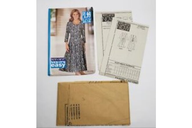 Vintage See & Sew Yes! It's Easy Butterick Pattern 3116 Size 16-24 1993 USA