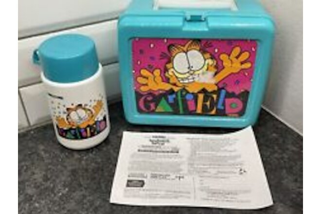 Vintage 1978 Garfield Thermos Brand Lunchbox Collectable Jim Davis Cartoon Cat