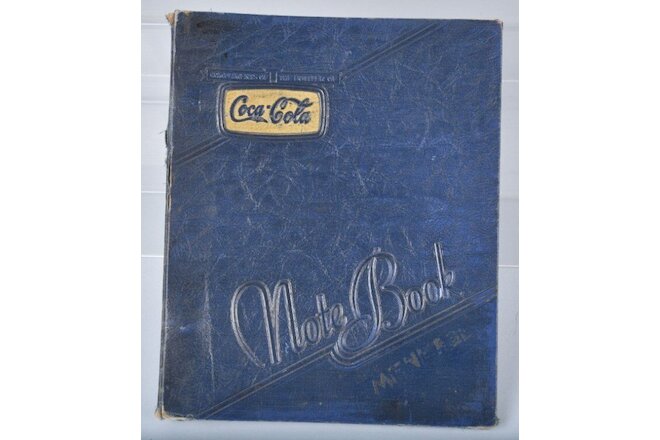 1941 Coca Cola Notebook Cover with Original Keystone Filler Paper