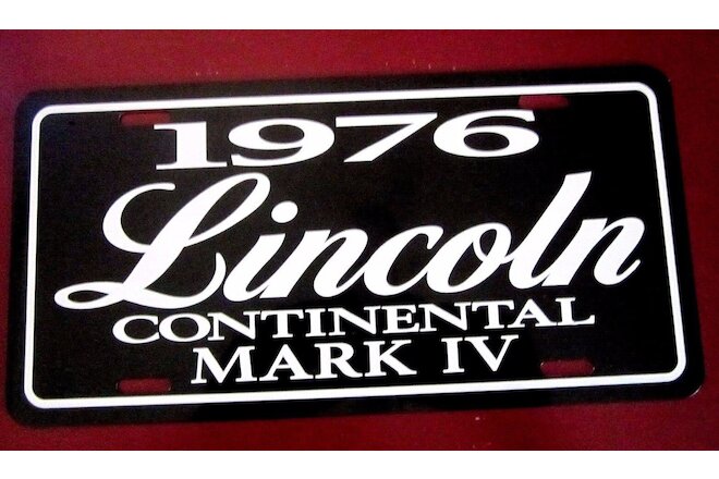 1976 Lincoln Continental MARK IV License plate tag 76 Mark 4 FOUR