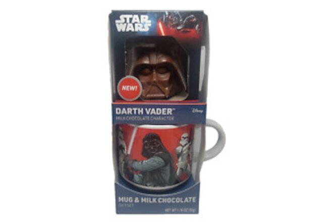 Star Wars Disney Mug Darth Vader w/ Milk Chocolate Character - Gift Set SEE EXP