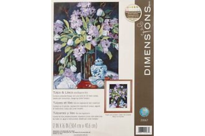 Dimensions Needlecrafts Needlepoint Tulips and Lilacs